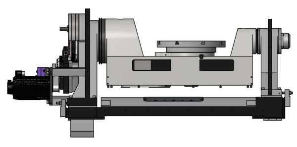 Cradle table of AFMING GMU-400 5 Axis machine center