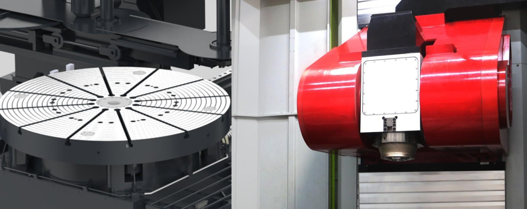 AFMING 5 axis Horizontal Machine Center HMU-140P Turntable