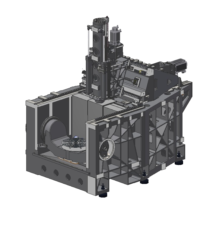 Afming 5 axis CNC Machining Center GMU-600 bed structure