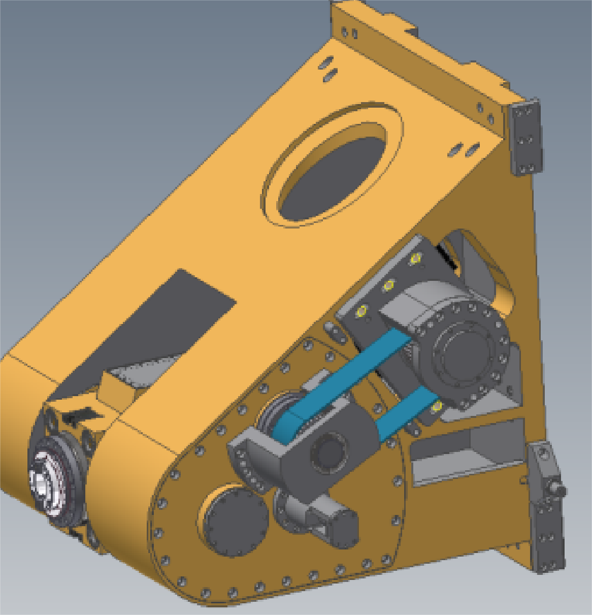 afming High-rigidity single swing milling head