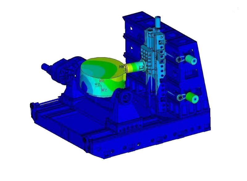 AFMING HMU1500 Five-axis Horizontal Simultaneous Machining Center Finite Element Analysis and Dynamic Optimizationpng
