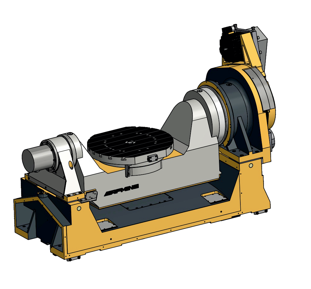 Afming 5 axis Fixed-beam Gantry CNC Machine Center GMU-750 turntable