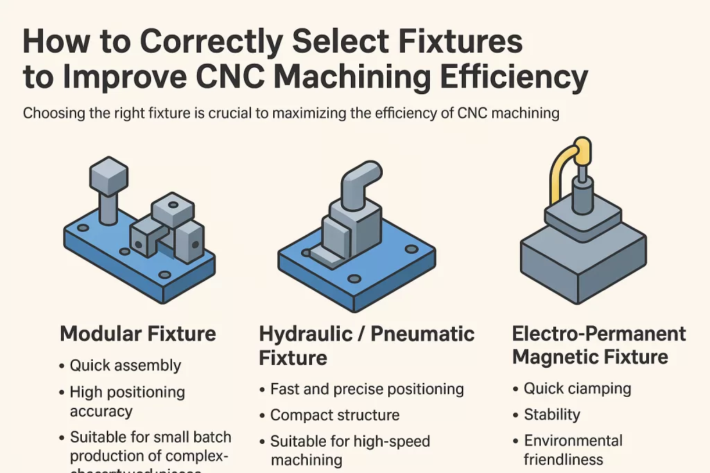 Three Five-axis Fixtures Types